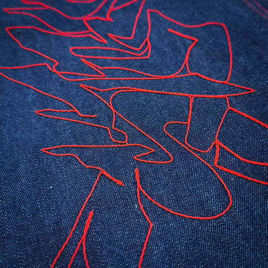 STR(U)NG TOGETHER RAW DENIM JEANS