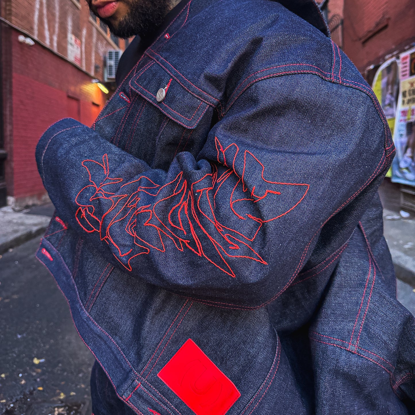 STR(U)NG TOGETHER RAW DENIM SELVEDGE JACKET