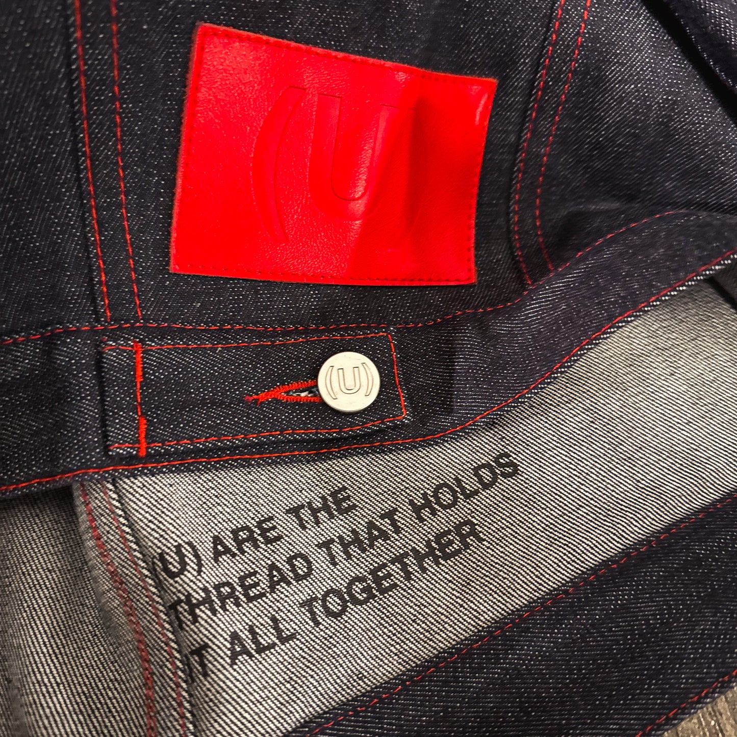 STR(U)NG TOGETHER RAW DENIM SELVEDGE JACKET