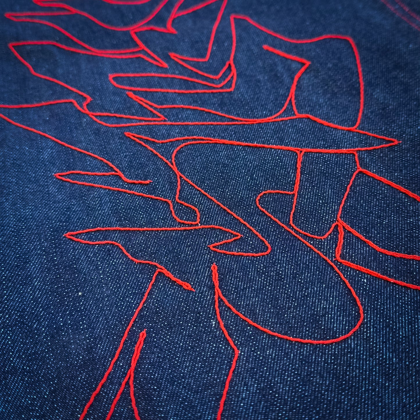 STR(U)NG TOGETHER RAW DENIM JEANS