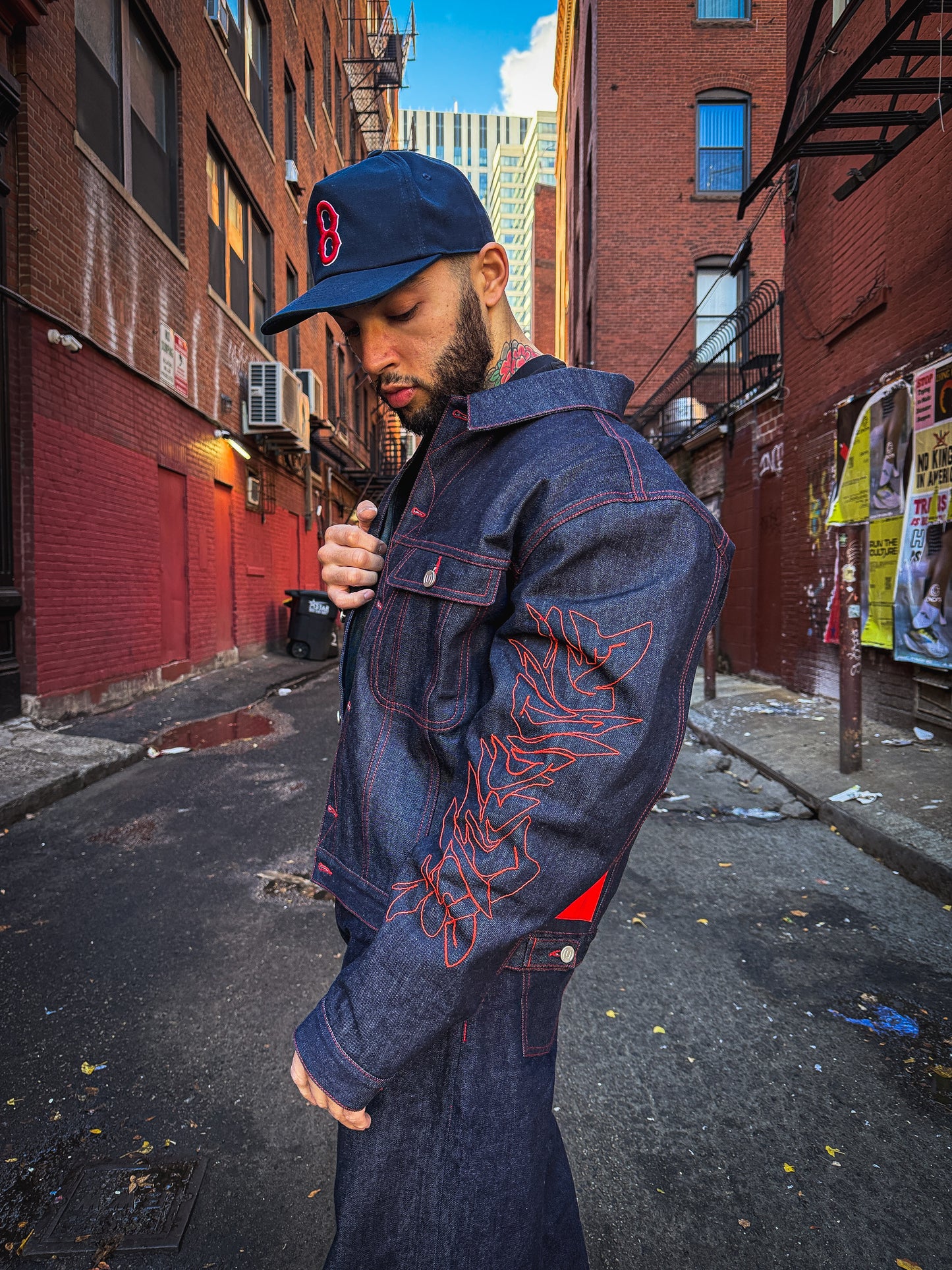 STR(U)NG TOGETHER RAW DENIM SELVEDGE JACKET