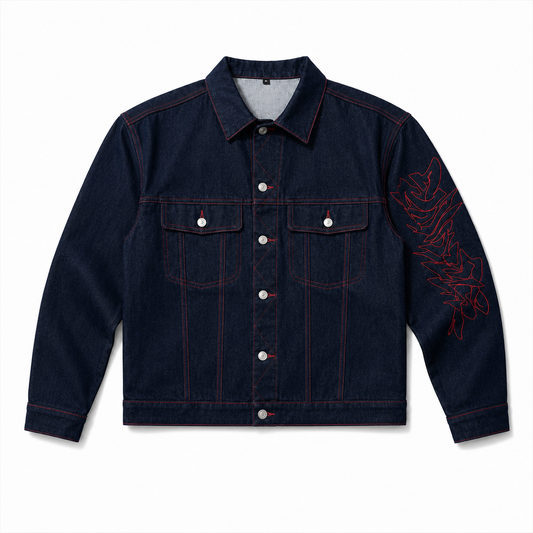 STR(U)NG TOGETHER RAW DENIM SELVEDGE JACKET