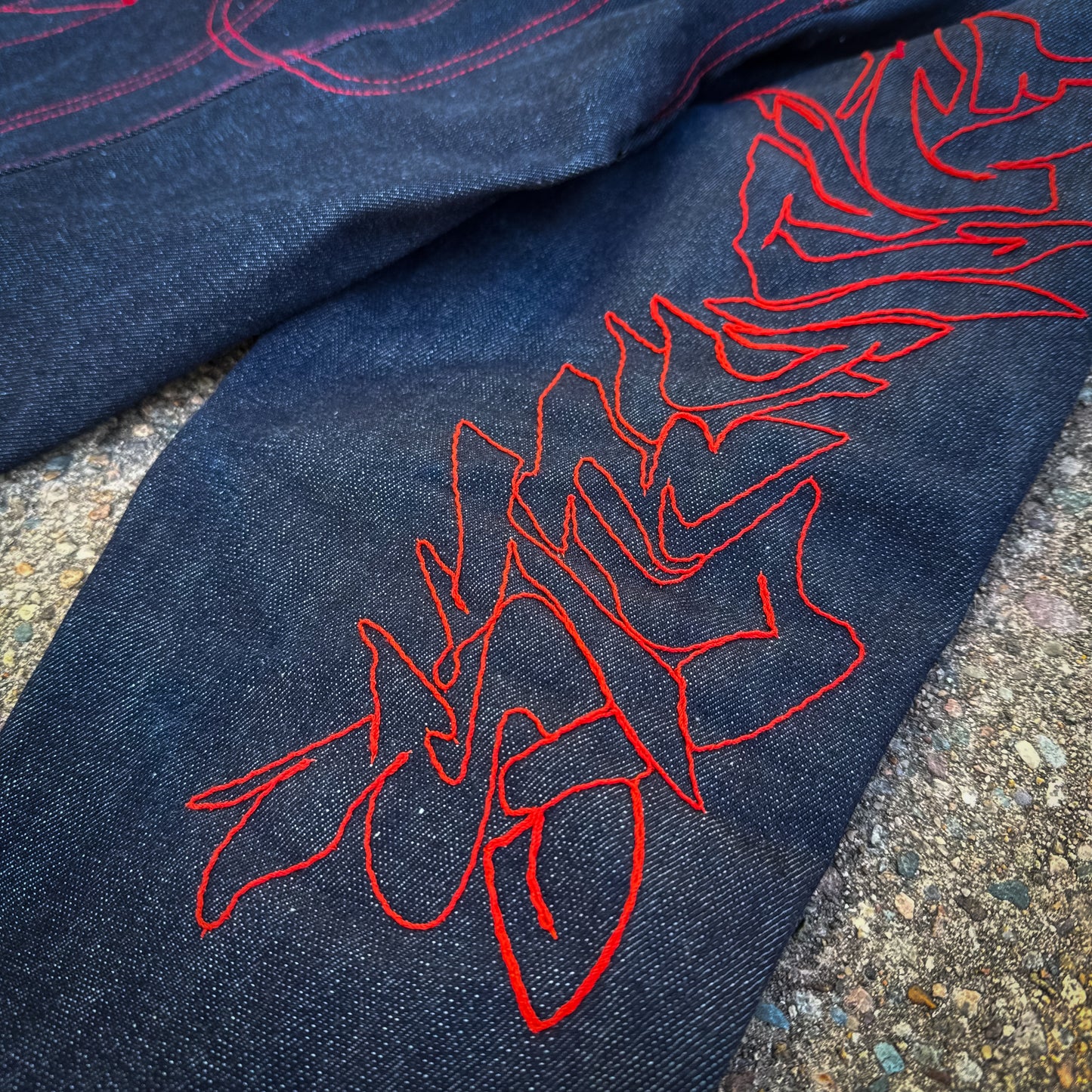 STR(U)NG TOGETHER RAW DENIM SELVEDGE JACKET