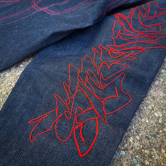 STR(U)NG TOGETHER RAW DENIM SELVEDGE JACKET