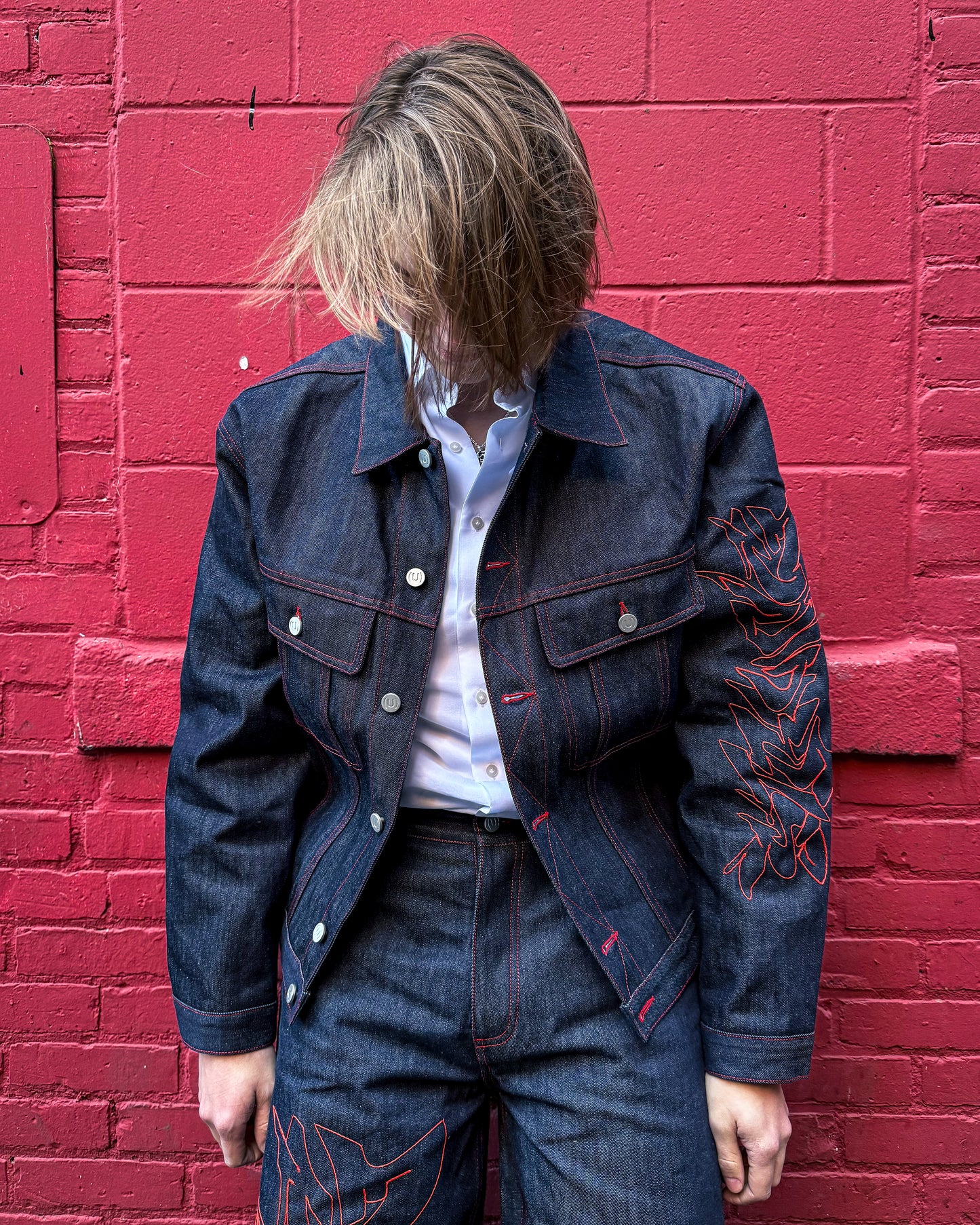 STR(U)NG TOGETHER RAW DENIM SELVEDGE JACKET