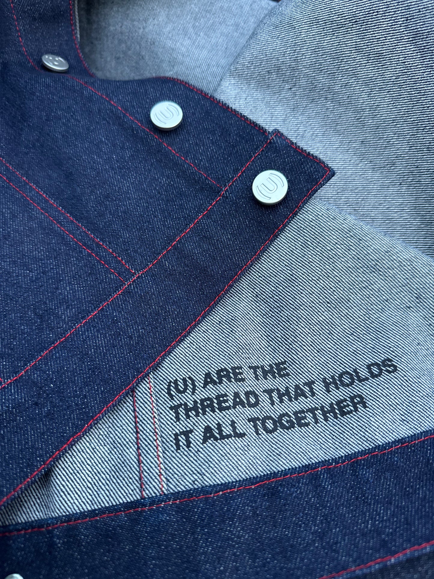 STR(U)NG TOGETHER RAW DENIM SELVEDGE JACKET